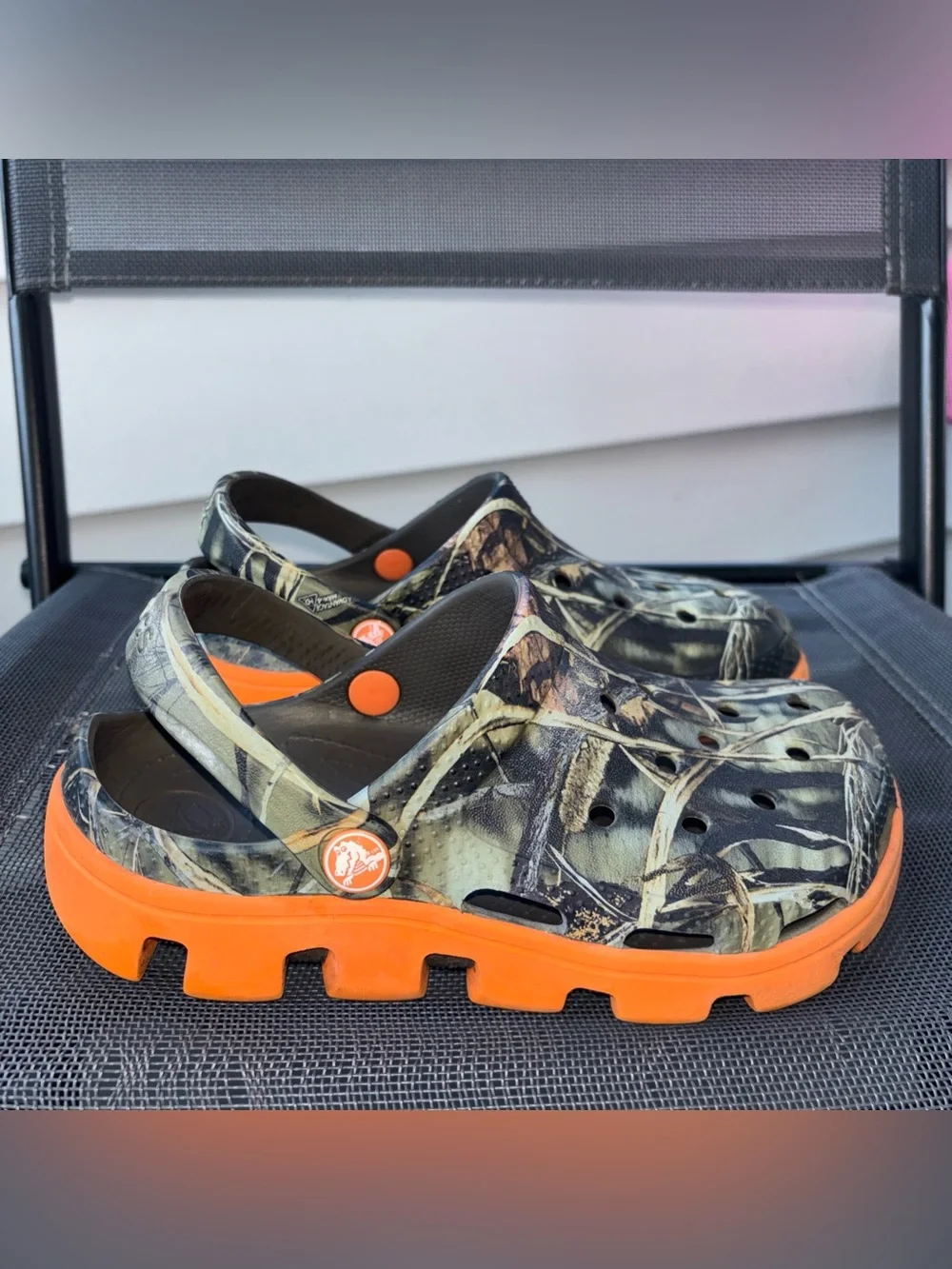 Crocs Duet Sport Clog Realtree Size 3 J3 Boys Camo